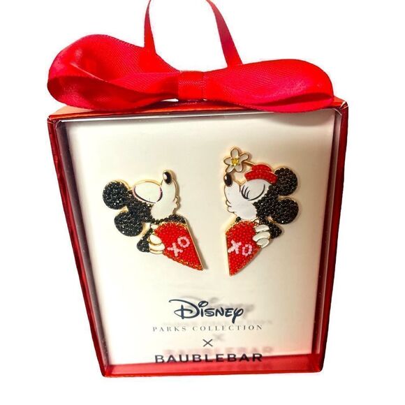 NIB Disney Mickey and Minnie Mouse Pavé Earrings by BaubleBar - Picture 4 of 4